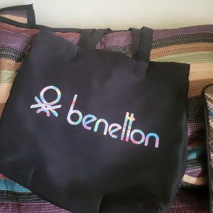 Vintage Benetton Tote Grocery Bag